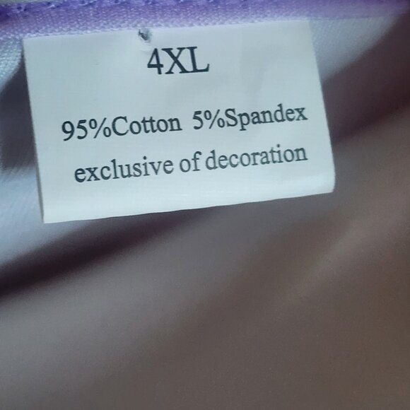 Enchanted Dress Shop Womens Plus Size 4XL Purple Pink Princess Bounding Pullover - Picture 6 of 7